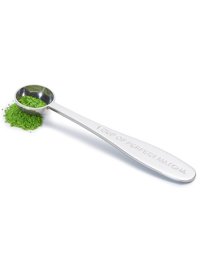 Pure Matcha Matcha Measuring Spoon | One Cup of Perfect Matcha | Stainless Steel Scoop | Premium High Polish Finish | 1/2 Teaspoon | 1Gram Serving - Image 1